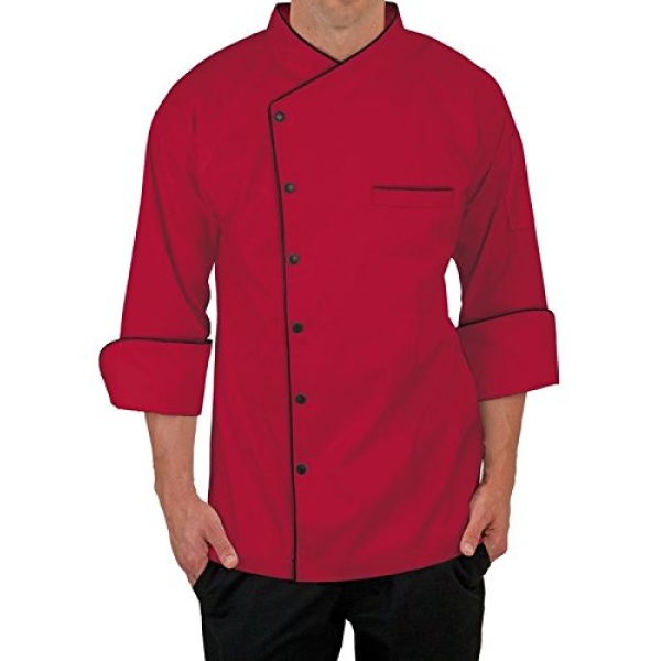 Single breasted Red chef coat Full Sleeve for men