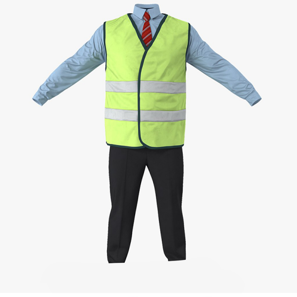 Workwear Reflective Safety Vest, Reflective Jackets (Free Size)