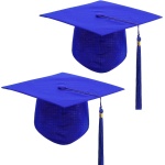 634e34c31c393b33fb53940b 2 pieces unisex graduation cap adult