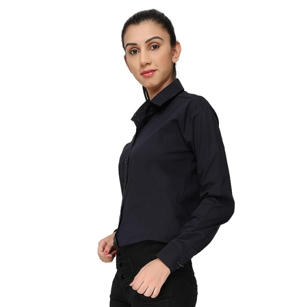 Women Girl Corporate Office Staff Cotton Shirt - Image 4