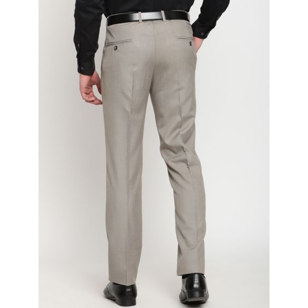 Men Grey Formal Trousers - Image 2