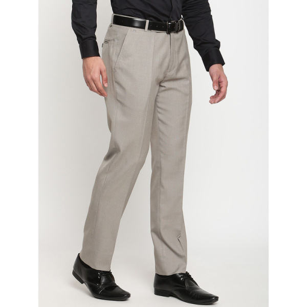 Men Grey Formal Trousers - Image 4