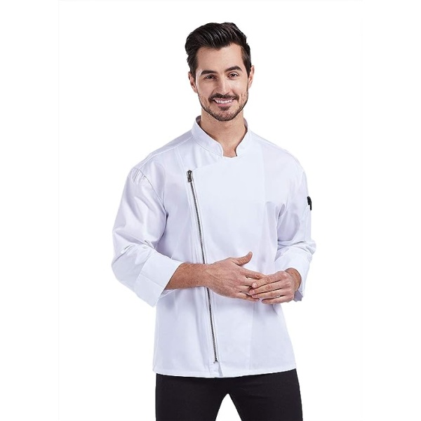 Unisex Chef Coat Men's Long Sleeve Chef Jacket