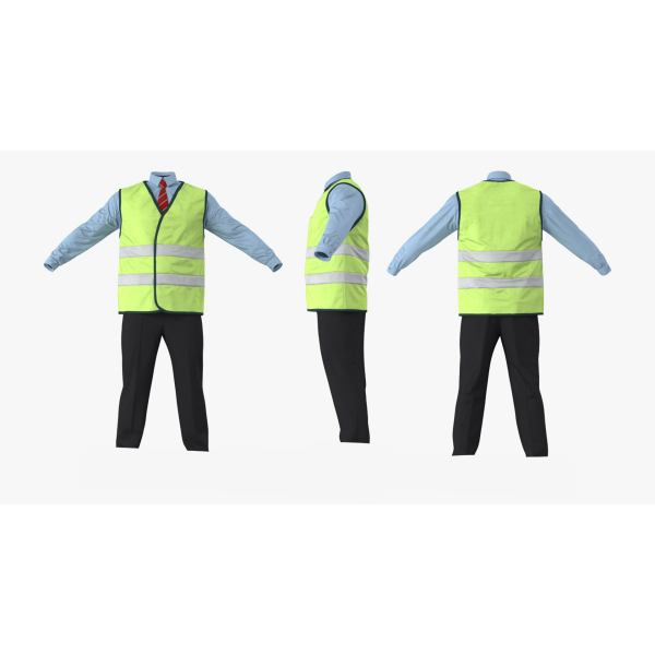 Workwear Reflective Safety Vest, Reflective Jackets (Free Size) - Image 5
