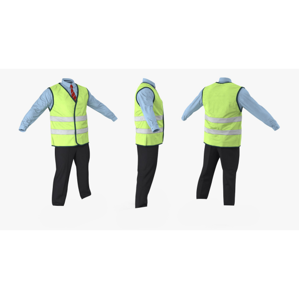 Workwear Reflective Safety Vest, Reflective Jackets (Free Size) - Image 4