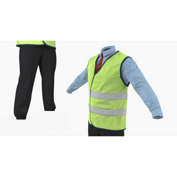 Workwear Reflective Safety Vest, Reflective Jackets (Free Size) - Image 2