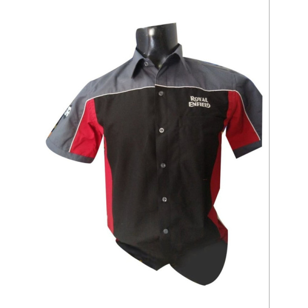 Black,Gray and Red Men Royal Enfield Technician Complete Uniform - Image 3