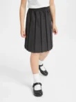 Girls School Liner Skirts Black