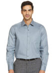Formal Simple Silver Cotton Shirt