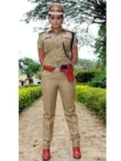 Khaki Cotton Police Uniform