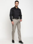 Men Grey Formal Trousers