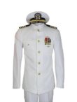 Cotton Full Sleeves Navy White Uniform