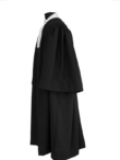 Black Unisex Advocate Gown, For Advocate, Lawyer.